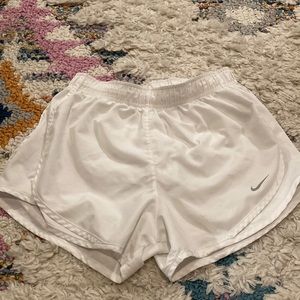 White Dri-Fit Nike shorts